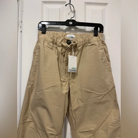 Ganni Beige Cargo Pants - Picture 3 of 6